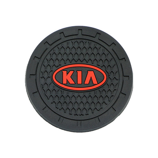 2pcs Car Cup Holder Mat Silicagel water Coaster Decoration For KIA K2 K3 K5 Sorento Sportage R Rio Soul cap car styling