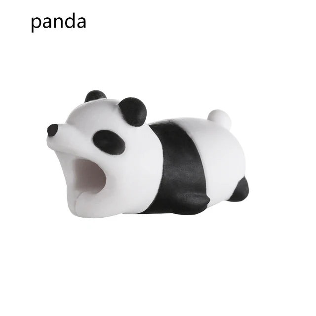 Cable Protector for iPhone Cable Charger USB Cable Winder Holder Accessory Organizer Cute Animal Doll Model Funny