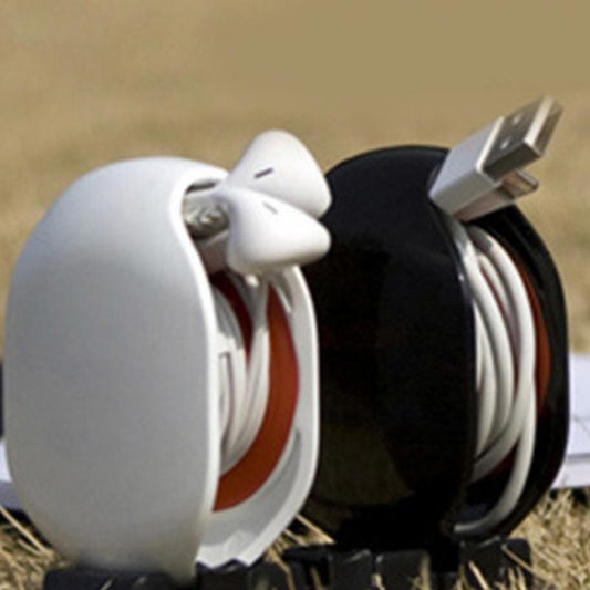 Auto Cable Cord Wire Organizer Bobbin Winder Smart Wrap For Headphone In Ear Earphones