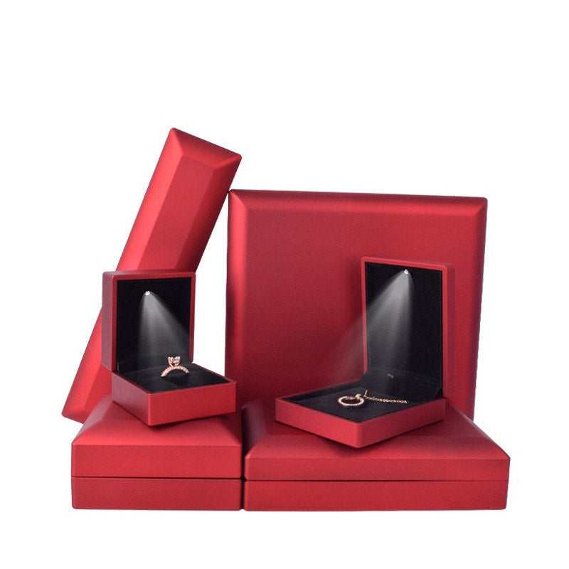 LED Light Jewelry Box Ring Box Pendant Box Necklace Box Bracelet Packaging Box