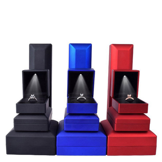 LED Light Jewelry Box Ring Box Pendant Box Necklace Box Bracelet Packaging Box