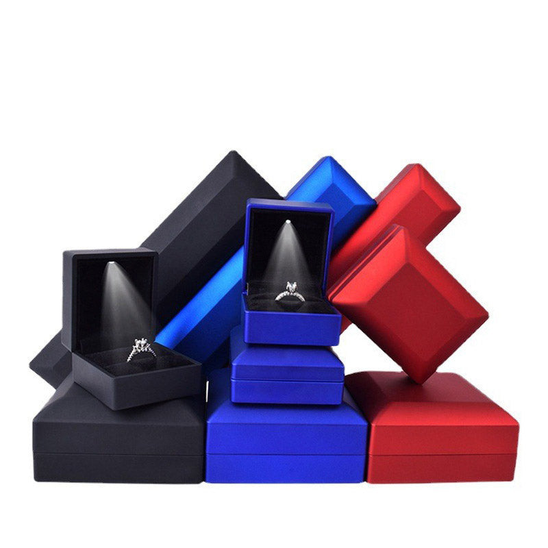 LED Light Jewelry Box Ring Box Pendant Box Necklace Box Bracelet Packaging Box