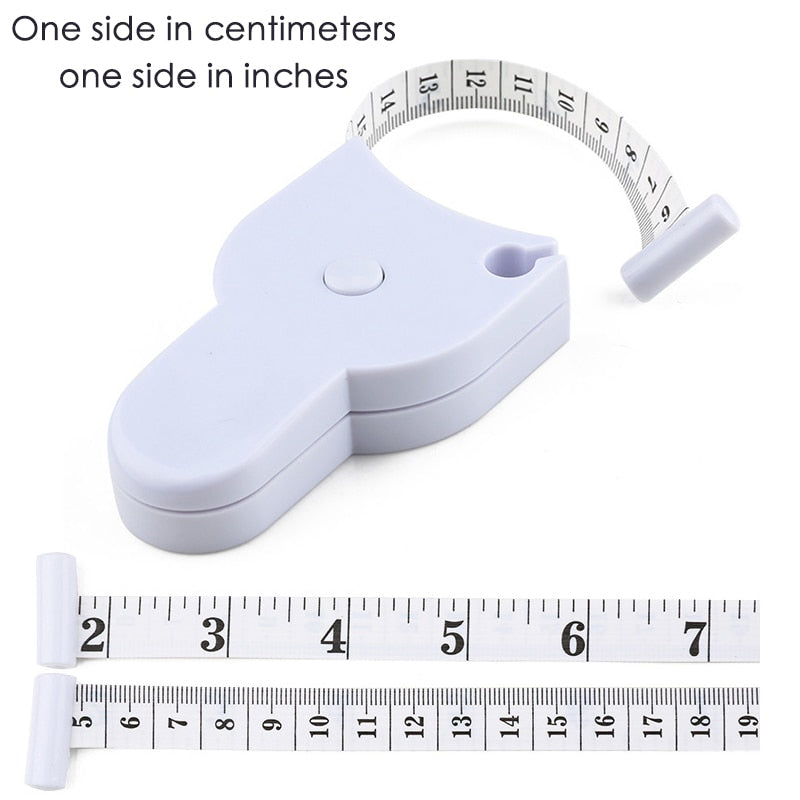 Body Measuring Tape Automatic Telescopic Tape Measure Measuring Film for Body Metric Centimeter Tape 1.5M Sewing Tailor Meter