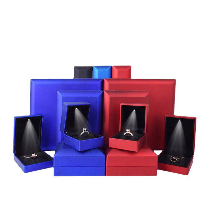 LED Light Jewelry Box Ring Box Pendant Box Necklace Box Bracelet Packaging Box