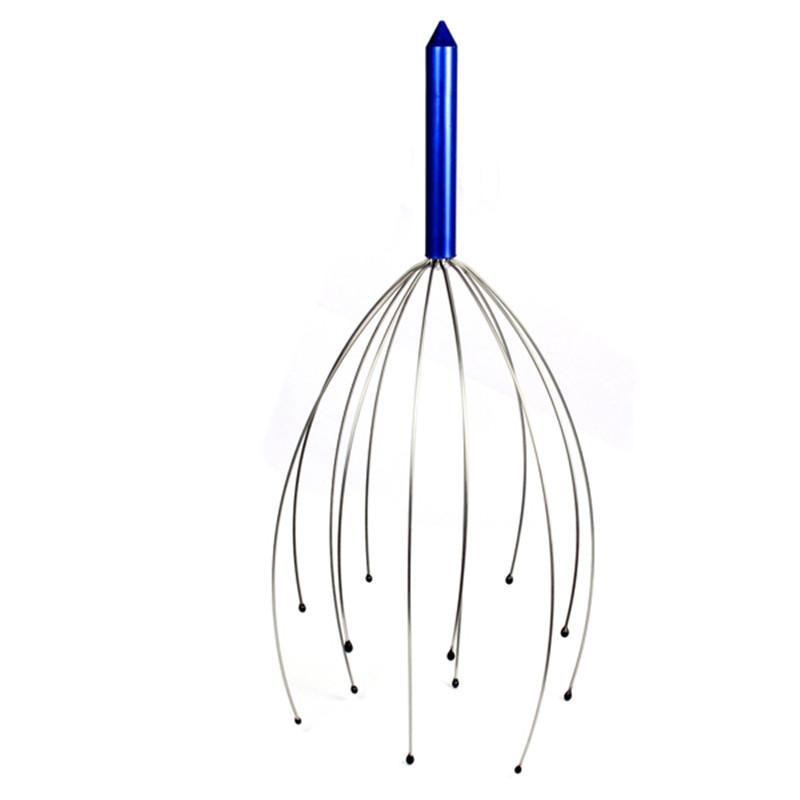 1pc Head Massage Hair Held Scalp Neck Octopus Equipment Stress Release Relax Red Relaxation