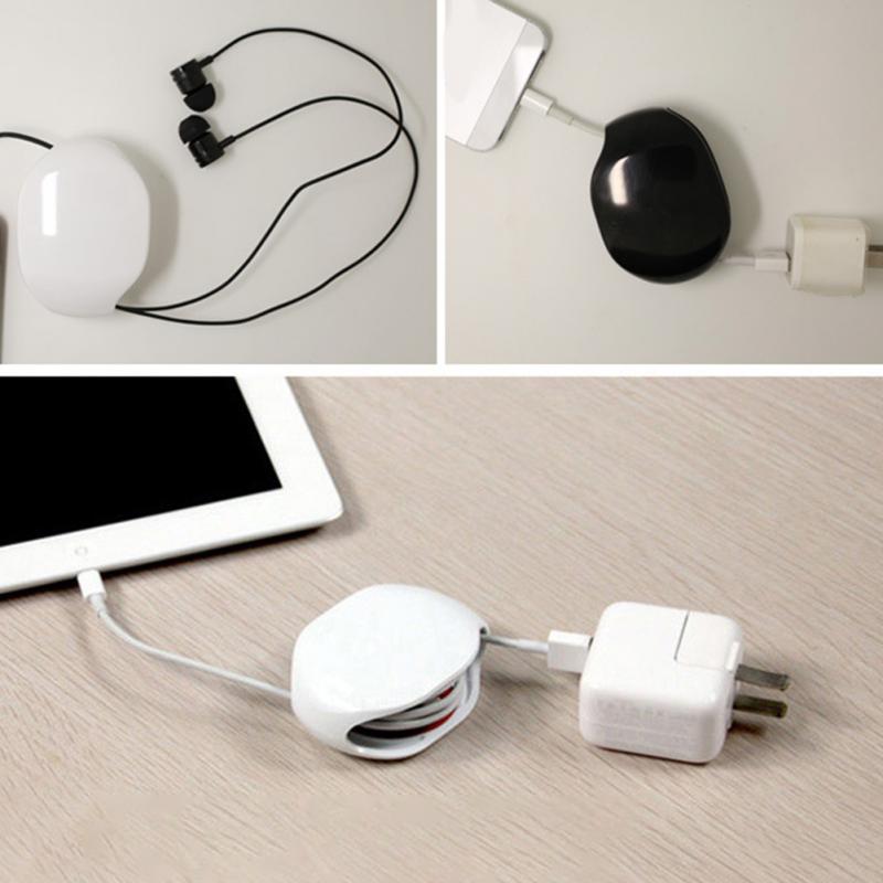 Auto Cable Cord Wire Organizer Bobbin Winder Smart Wrap For Headphone In Ear Earphones