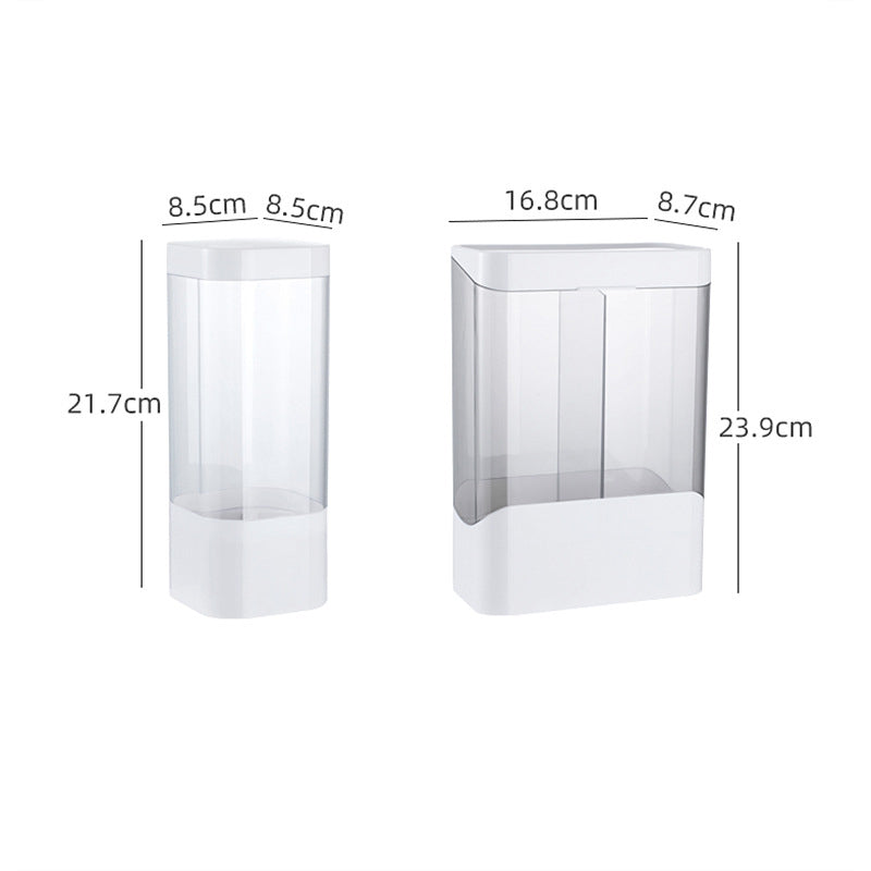 Disposable Cup Holder Automatic Water Dispenser Cup Dispenser Punch-Free Paper Cup Holder Household Wall-Mounted Dust-Proof Rack